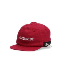 OVERRIDE(OVERRIDE)/OVERRIDE LINEN CAP POUCH/レッド