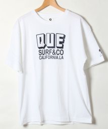 ALWAYS GOOD TIME NEW BASIC STORE(オールウェイグッドタイムニューベーシックストア)/【QUE　/ キュー】　USAコットン　QUE ロゴ　SURF/サーフTEE　/ホワイト2