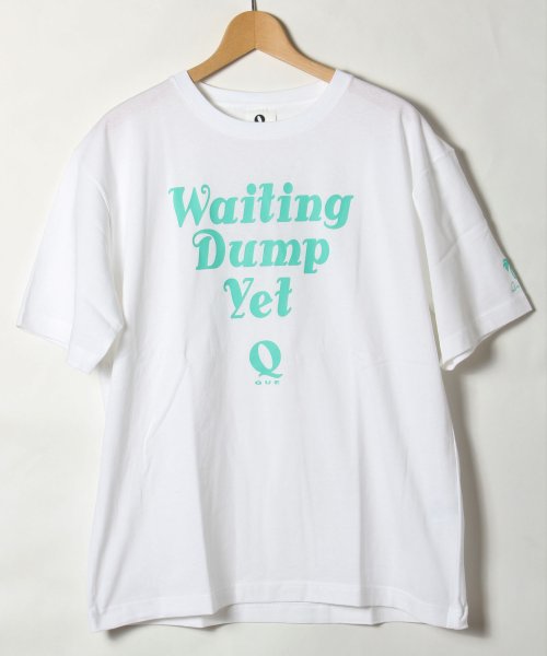 ALWAYS GOOD TIME NEW BASIC STORE(オールウェイグッドタイムニューベーシックストア)/【QUE　/ キュー】　USAコットン　DUMO ロゴ　SURF/サーフTEE　/ホワイト2