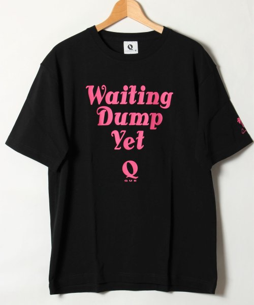 ALWAYS GOOD TIME NEW BASIC STORE(オールウェイグッドタイムニューベーシックストア)/【QUE　/ キュー】　USAコットン　DUMO ロゴ　SURF/サーフTEE　/ブラック