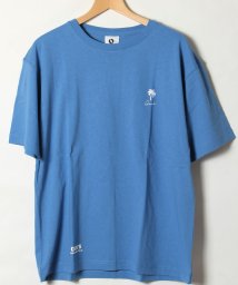 ALWAYS GOOD TIME NEW BASIC STORE(オールウェイグッドタイムニューベーシックストア)/【QUE　/ キュー】　USAコットン 1POINT　SURF/サーフTEE　/ブルー