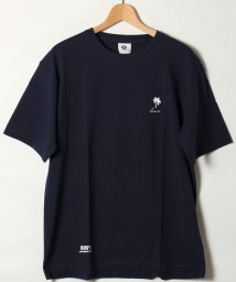 ALWAYS GOOD TIME NEW BASIC STORE(オールウェイグッドタイムニューベーシックストア)/【QUE　/ キュー】　USAコットン 1POINT　SURF/サーフTEE　/ネイビー