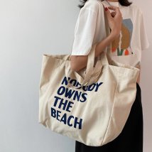 miniministore(ミニミニストア)/ロゴ キャンバス トートバッグ 2way/アイボリー