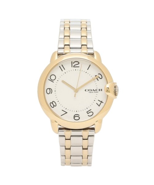 セール コーチ 時計 レディース アーデン36mm クォーツ ホワイト シルバー ゴールド Coach 14503600 504179125 コーチ Coach Magaseek