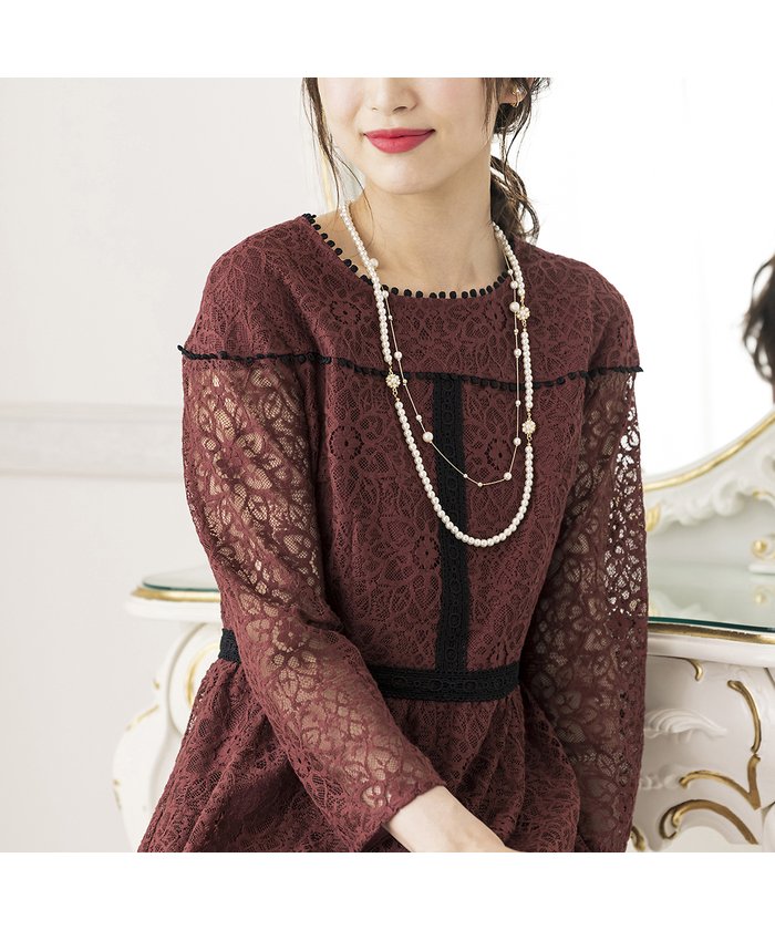 セール レースワンピース ローズティアラ Rose Tiara L Size Magaseek