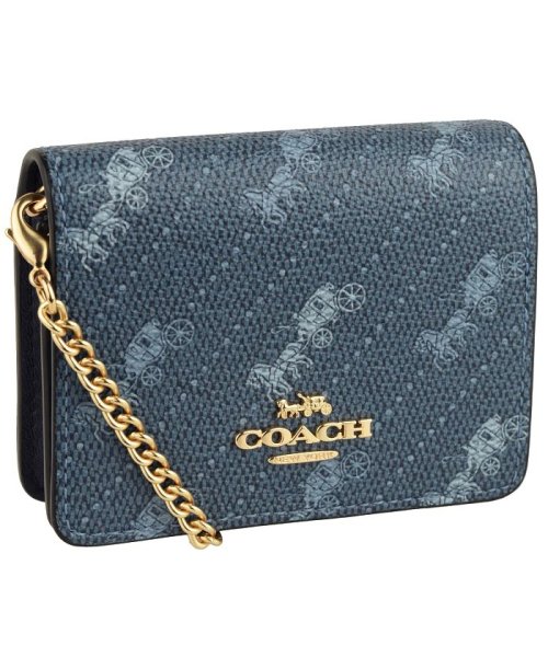 COACH(コーチ)/【Coach(コーチ)】Coach コーチ MINI WALLET HORSE CARRIAGE/DENIM