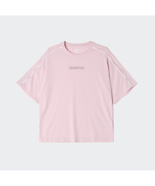 Reebok(リーボック)/パイピング Tシャツ / Piping T－Shirt/ピンク