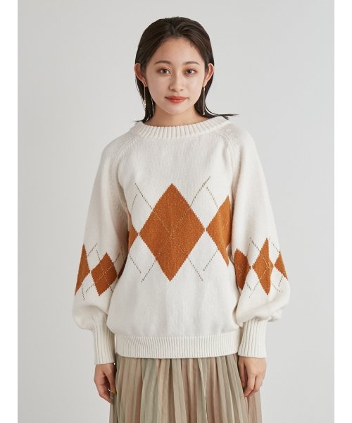 アーガイルニットプルオーバー レディースファッション 阪急百貨店公式通販 Hankyu Fashion