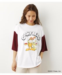 RODEO CROWNS WIDE BOWL(ロデオクラウンズワイドボウル)/GARFIELD チェンジカラー Tシャツ/WHT