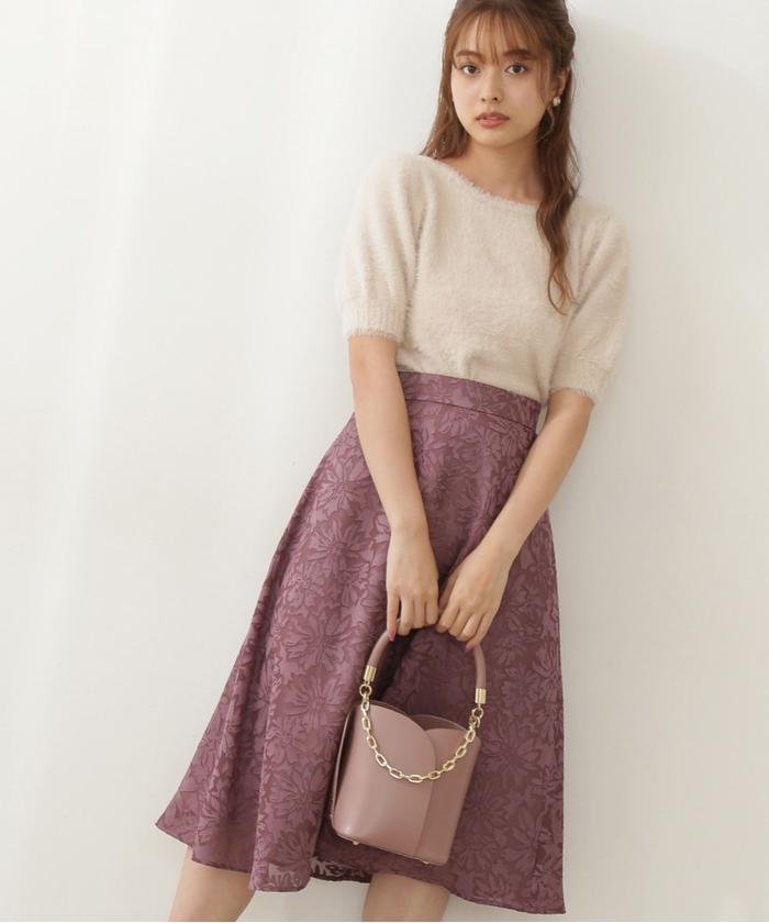 セール プロポーション ボディドレッシング Proportion Body Dressing オパールフラワーフレアスカート 504186430 Magaseek