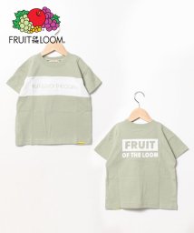 FRUIT OF THE LOOM(フルーツオブザルーム)/【Kid's】FRUIT OF THE LOOM/フルーツオブザルーム　バイカラーロゴプリントTシャツ/ミント