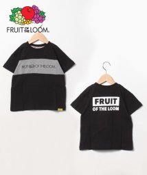 FRUIT OF THE LOOM(フルーツオブザルーム)/【Kid's】FRUIT OF THE LOOM/フルーツオブザルーム　バイカラーロゴプリントTシャツ/ブラック