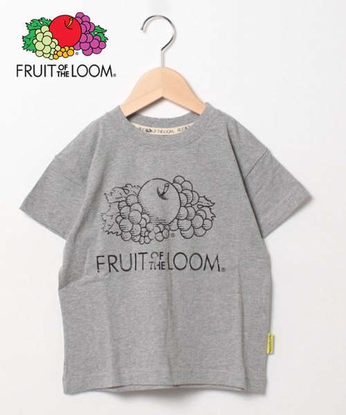 FRUIT OF THE LOOM(フルーツオブザルーム)/【Kid's】FRUIT OF THE LOOM/フルーツオブザルーム　ジェルロゴプリントTシャツ/M.グレー