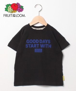 FRUIT OF THE LOOM/【Kid's】FRUIT OF THE LOOM/フルーツオブザルーム　フロックロゴプリントドロップショルダーTシャツ/504111343