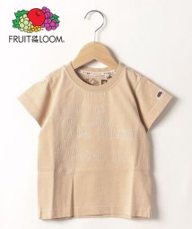 FRUIT OF THE LOOM(フルーツオブザルーム)/【Kid’s】FRUIT OF THE LOOM/フルーツオブザルーム　ロゴ刺繍Tシャツ/ベージュ