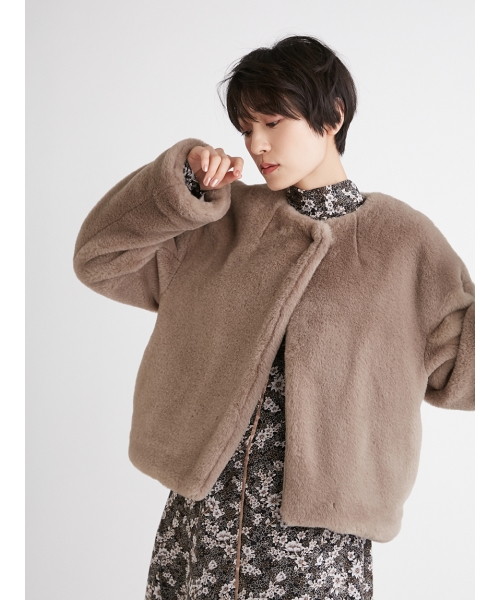 美品 ショートファーコート I D Fray Ecopel 毛皮 ファーコート Nicholaskralev Com