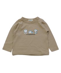 chil2(チルツー)/I'm Doraemon/ドラえもん・ジャイアン長袖Tシャツ/ベージュ