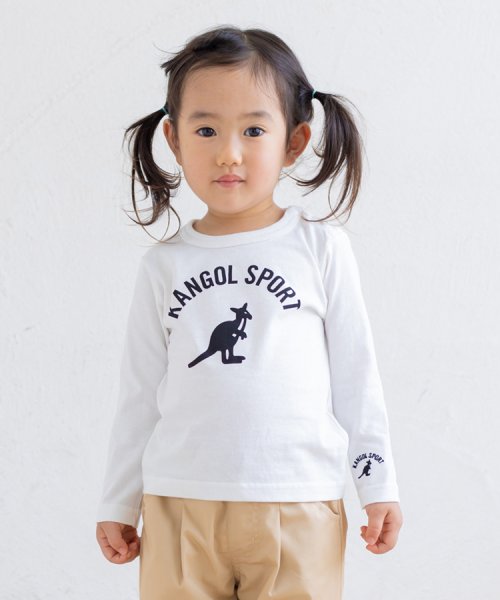 KANGOL(KANGOL)/KANGOL SPORT/カンゴールスポーツロゴ長袖Tシャツ/ホワイト