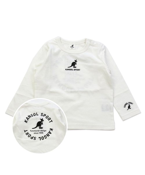 KANGOL(KANGOL)/KANGOL SPORT/カンゴールスポーツロゴ長袖Tシャツ/ホワイト系1