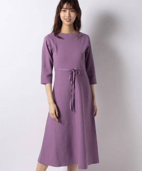 セール Every Very Nice Claup 美シルエットポリニットワンピース ナイスクラップ アウトレット Nice Claup Outlet Magaseek