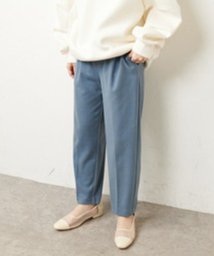 NICE CLAUP OUTLET(ナイスクラップ　アウトレット)/【natural couture】あったか美シルエットテーパードパンツ Sサイズ/ブルー