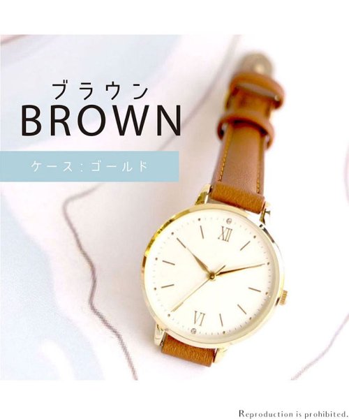 nattito(ナティート)/【メーカー直営店】腕時計 レディース ビジネス ニッケルフリー アヴェス フィールドワーク ASS148/ブラウン