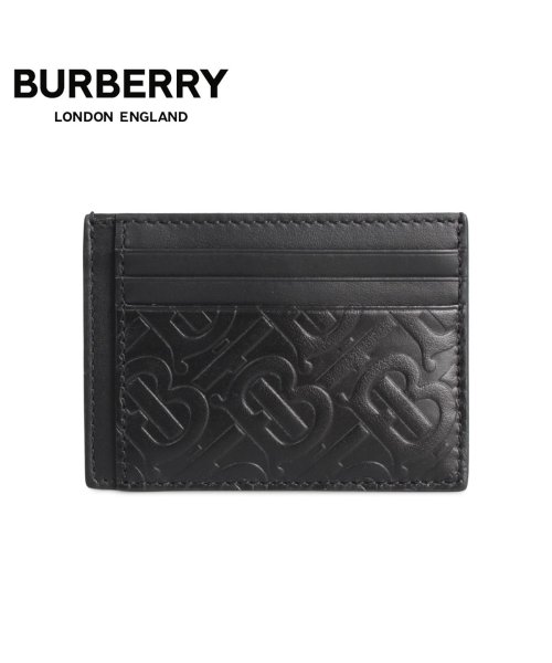 BURBERRY(バーバリー)/バーバリー BURBERRY カードケース 名刺入れ 定期入れ メンズ MONOGRAM BERNIE CARD HOLDER ブラック 黒 8017647 [/ブラック