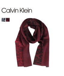 Calvin Klein(カルバンクライン)/ カルバンクライン Calvin Klein マフラー スカーフ メンズ MUFFLER グレー レッド 1CK3837/レッド