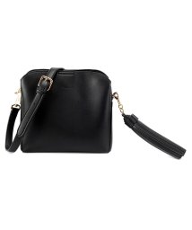 Ungrid/アングリッド Ungrid バッグ ショルダーバッグ レディース SMOOTH BIG TASSEL MINI BAG ブラック アイボリー オーク カーキ キ/503845782