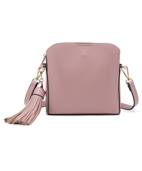 Ungrid(アングリッド)/アングリッド Ungrid バッグ ショルダーバッグ レディース SMOOTH BIG TASSEL MINI BAG ブラック アイボリー オーク カーキ キ/ピンク