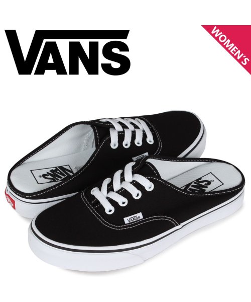 Vans ヴァンズ オーセンティック ミュール スニーカー スリッポン レディース バンズ Authentic Mule ブラック 黒 Vn0a54f76bt ヴァンズ Vans Magaseek