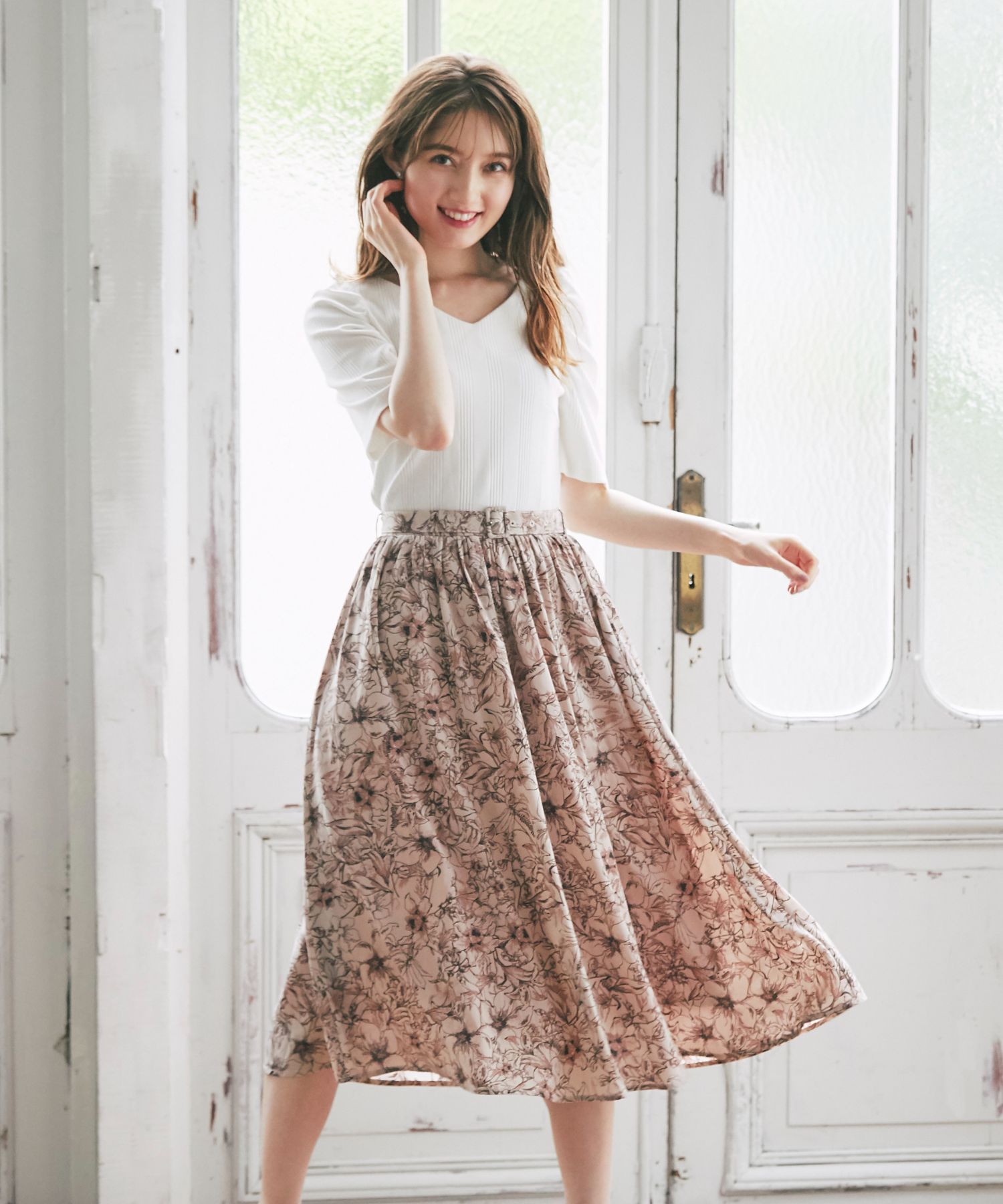トッコクローゼット(tocco closet) |ベルト付きパワーショルダーリブ