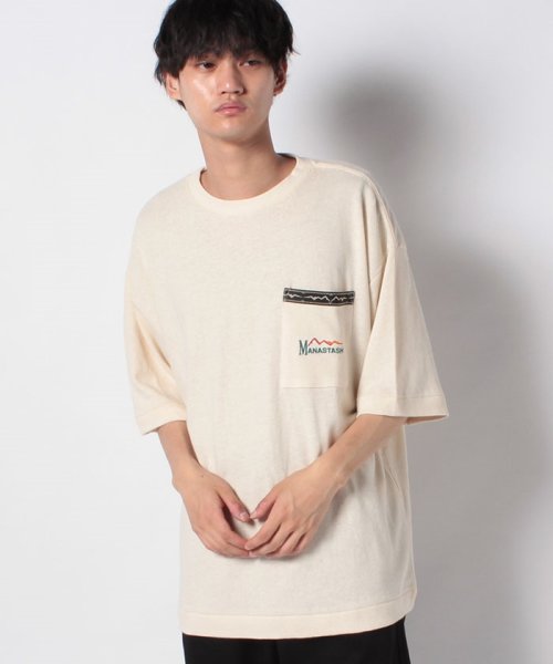 go slow caravan MENS SELECT BRAND(ゴースローキャラバンメンズセレクトブランド)/MANASTASH HEMP BOXY TEE/ナチュラル