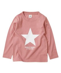 devirock(デビロック)/デビラボ プリント長袖Tシャツ/ピンク