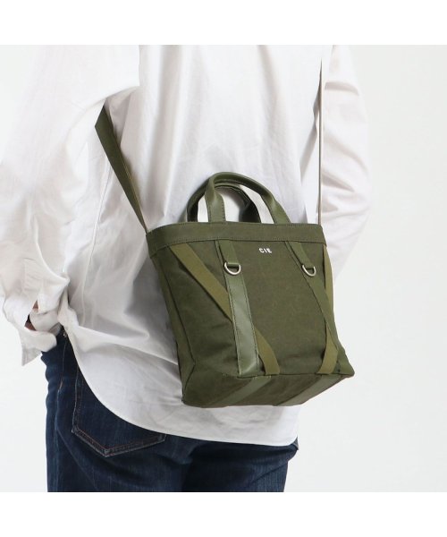CIE トートバッグ シー DUCK CANVAS TOTE BAG S SIZE GUNMAKU Ver 2WAY ショルダー 防水 日本製 042002 ×1
