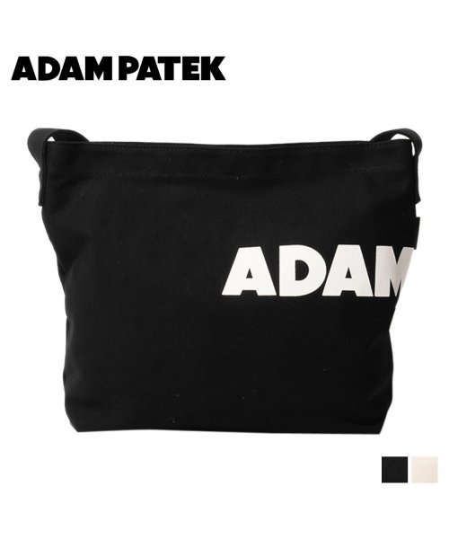ADAMPATEK(アダムパテック)/アダムパテック ADAM PATEK バッグ ショルダーバッグ メンズ レディース KENTON LOGO CANVAS SHOULDER ブラック ホワイト /ブラック