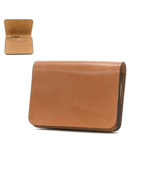 SLOW(スロウ)/スロウ 財布 SLOW cordovan mini wallet ミニ財布 二つ折り財布 ミニウォレット かぶせ 本革 コードバン レザー 日本製 SO775J/ナチュラル