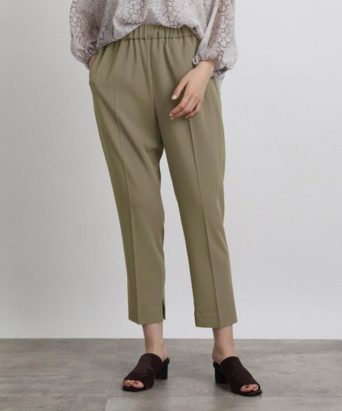 セール 洗える スリット付きストレッチストレートパンツ インディヴィ Indivi Magaseek