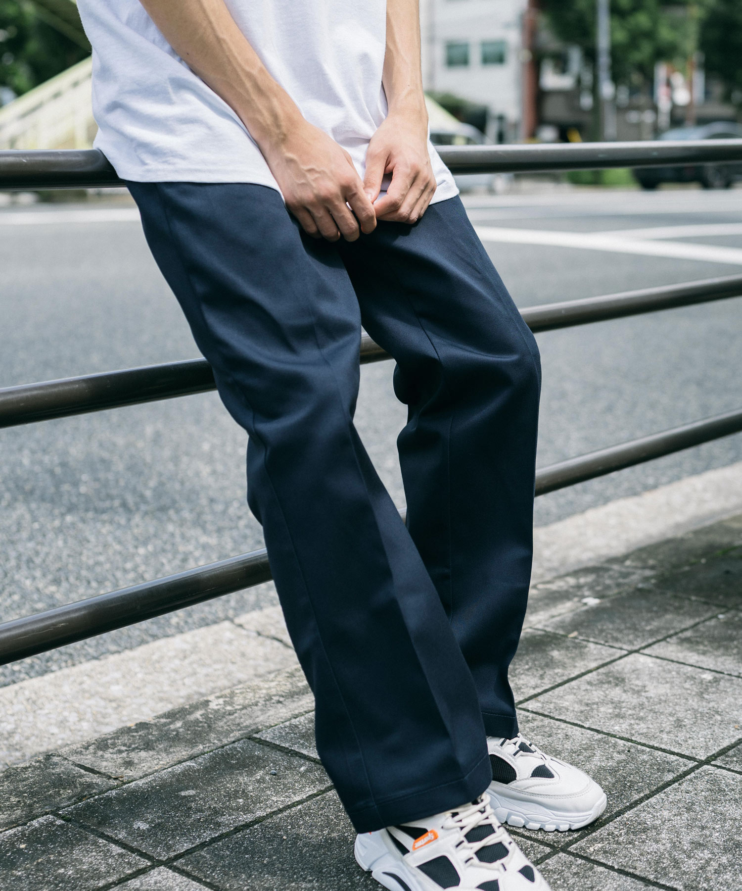 Dickiesディッキーズ874ワークパンツカラーパンツ紺ネイビー38×32