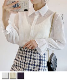 セール 白ブラウス シャツ レディース トップス 襟付き シャツブラウス Vネック 長袖 おしゃれ 韓国風 フォーマル 通勤ol ショッピングゴー Shoppinggo Magaseek