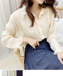 セール 白ブラウス シャツ レディース トップス 襟付き シャツブラウス Vネック 長袖 おしゃれ 韓国風 フォーマル 通勤ol ショッピングゴー Shoppinggo Magaseek