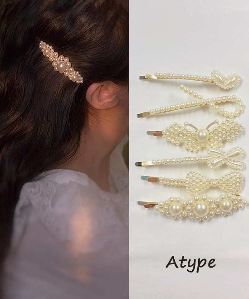 ヘアピン 6本セット パール ヘアクリップ スリーピン パールヘアピン ヘアアクセサリー 前髪 髪留め 髪飾り