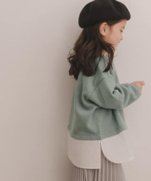 URBAN RESEARCH DOORS（Kids）(アーバンリサーチドアーズ（キッズ）)/シャツ付きプルオーバー(KIDS)/セージ