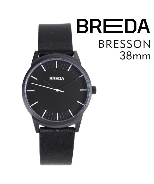 BREDA(ブレダ)/ブレダ BREDA 腕時計 38mm メンズ 時計 ブレッソン BRESSON 5020C ブラック ブラック/その他