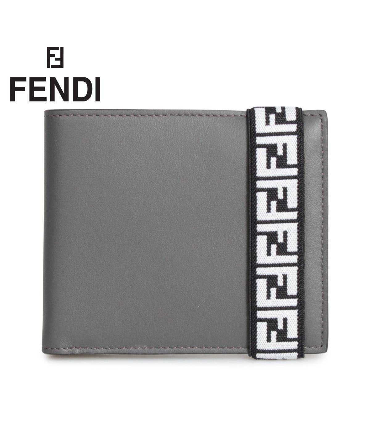 フェンディ FENDI 財布 二つ折り メンズ BI－FOLD WALLET ブラック 黒 