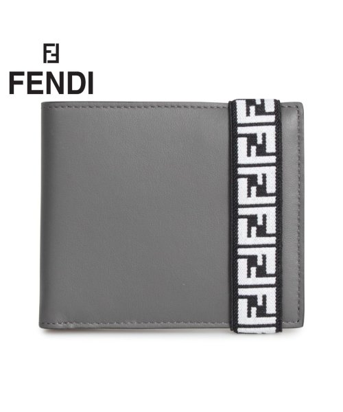 フェンディ Fendi 財布 二つ折り メンズ Bi Fold Wallet グレー 7m0266 A8vc 12 5 新入荷 フェンディ Fendi Magaseek