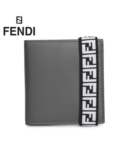 フェンディ Fendi 財布 二つ折り メンズ Bi Fold Wallet グレー 7m0277 A8vc 12 5 新入荷 フェンディ Fendi Magaseek