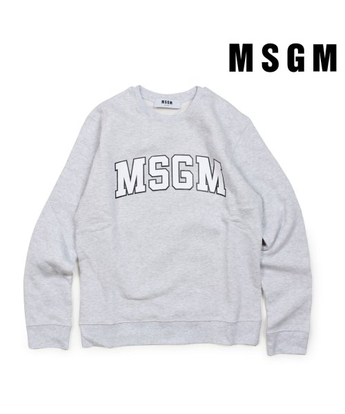MSGM(MSGM)/MSGM エムエスジーエム トレーナー スウェット レディース LONG SLEEVED SHIRTS グレー 2541MDM163 184769/グレー