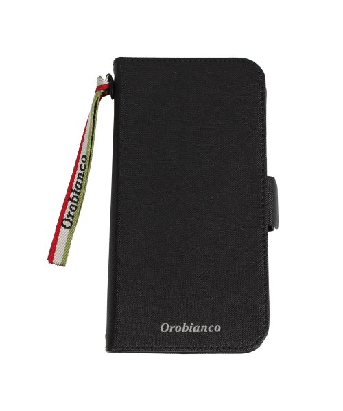Orobianco(オロビアンコ)/オロビアンコ Orobianco iPhone11 Pro ケース スマホ 携帯 手帳型 アイフォン メンズ レディース サフィアーノ調 PU LEATHER /ブラック