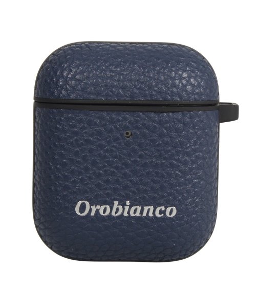 Orobianco(オロビアンコ)/オロビアンコ Orobianco AirPods 2 ケース カバー iPhone アイフォン エアーポッズ メンズ レディース シュリンク PU LEATHE/ネイビー